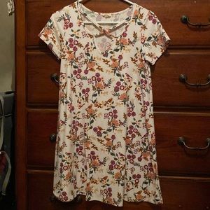 Size medium dress, floral with birds